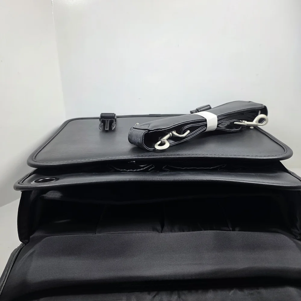 A.P.C. Black Leather Briefcase